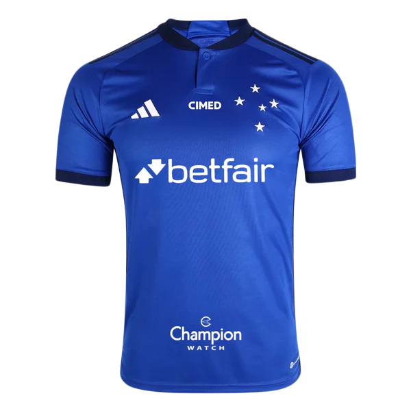 Camiseta Cruzeiro 23/24 I Casa - Todos los Patrocinios - Versión Aficionado