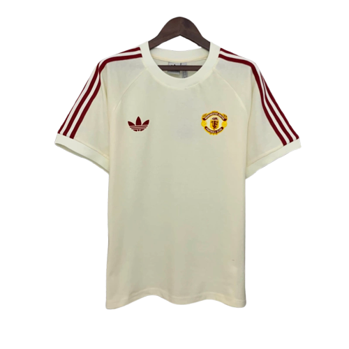 Camiseta Manchester United 25/26 Edición Casual - Blanca - Versión Aficionado