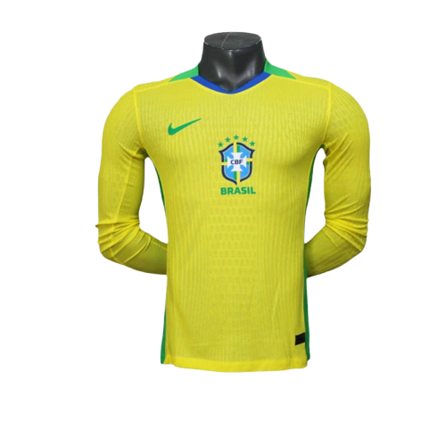 Camiseta Brasil 25/26 I Casa - Manga Larga