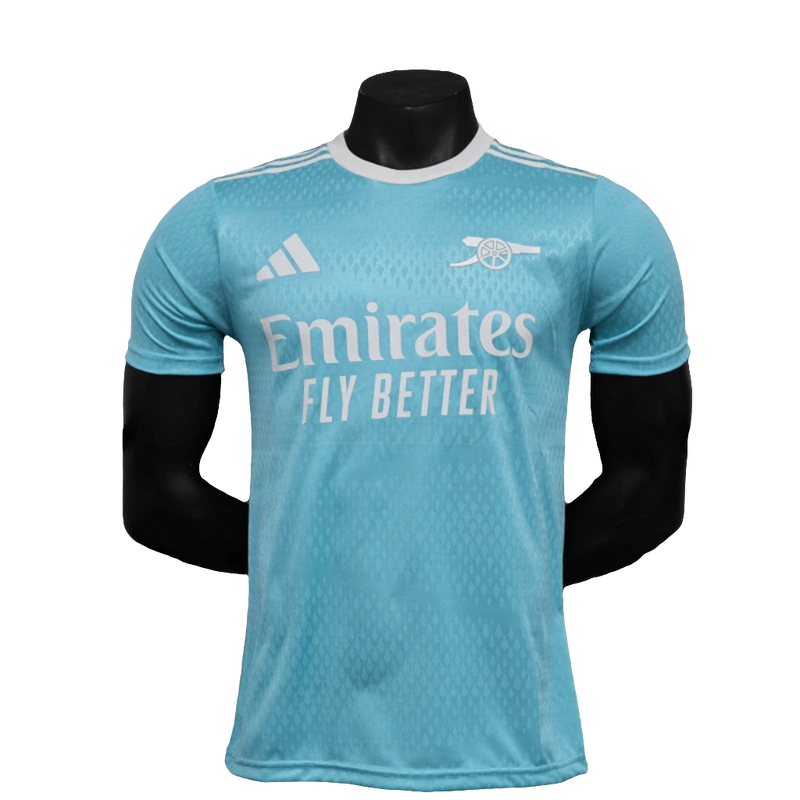 Camiseta Arsenal 25/26 Pre-Partido - Azul Celeste - Versión Jugador