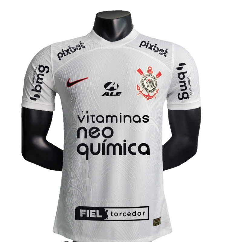 Camiseta Corinthians 23/24 I Casa - Todos los Patrocinios - Versión Jugador