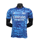Camiseta Arsenal 25/26 Pre-Partido - Azul - Versión Jugador