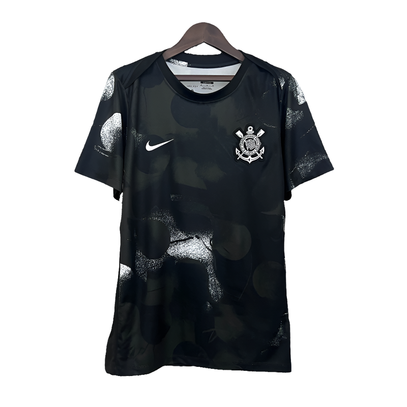 Camiseta Corinthians 25/26 Entrenamiento - Negra - Versión Aficionado