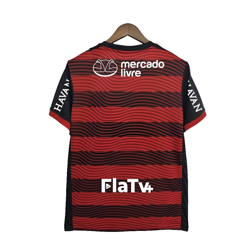 Camiseta Flamengo 22/23 I Casa - Todos los Patrocinios - Versión Aficionado