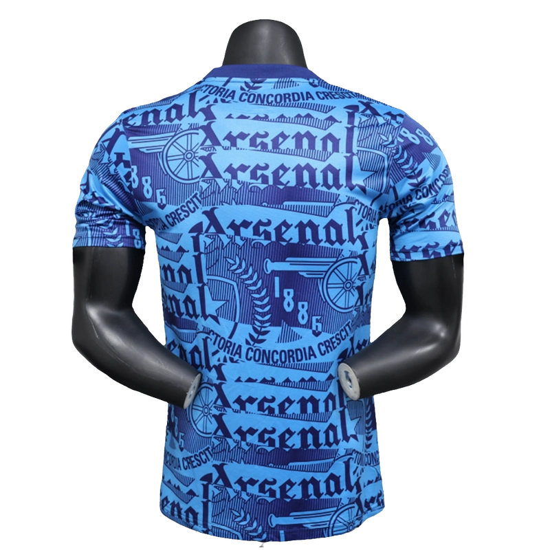 Camiseta Arsenal 25/26 Pre-Partido - Azul - Versión Jugador