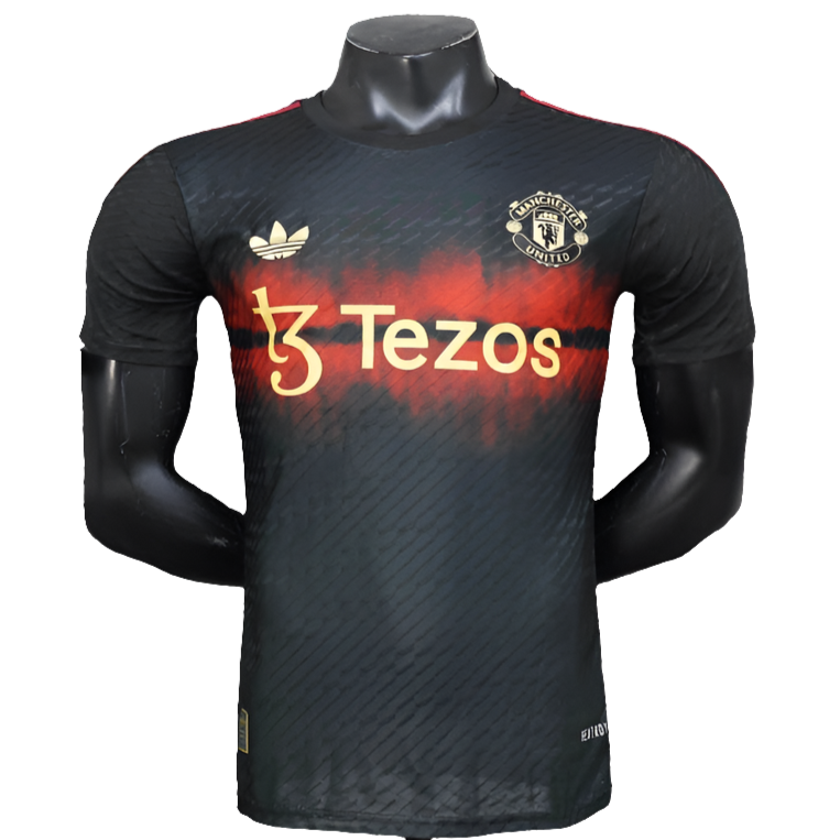 Camiseta Manchester United 25/26 Entrenamiento - Negra - Versión Jugador