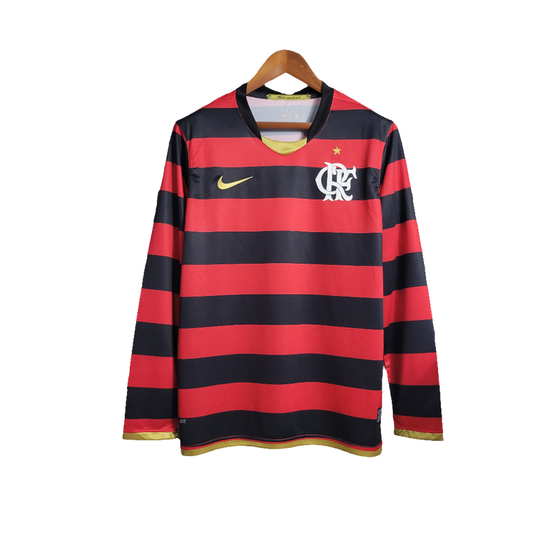 Camiseta Flamengo 2009 I Casa - Manga Larga Versión Retro