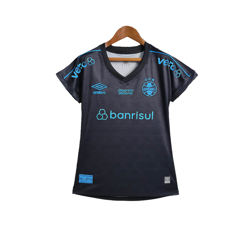 Camiseta Grêmio 23/24 III Tercera - Todos los Patrocinios - Femenina
