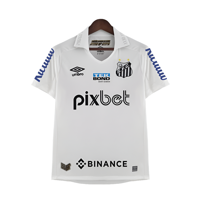 Camiseta Santos 22/23 I Casa - Todos los Patrocinios - Versión Aficionado