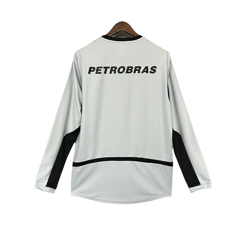 Camiseta Flamengo 02/03 Portero Gris - Manga Larga Versión Retro