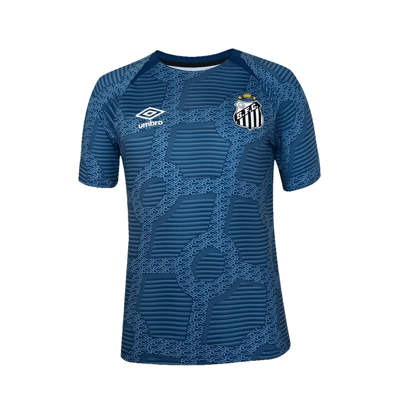 Camiseta Santos 24/25 Pre-Partido - Azul - Versión Aficionado