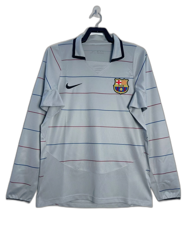 Camiseta Barcelona 03/04 II Visitante - Manga Larga Versión Retro
