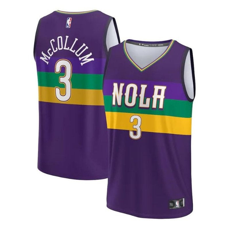 Camiseta NBA CJ McCollum - New Orleans Pelicans - 2023 Fastbreak - Edición Ciudad - Morado