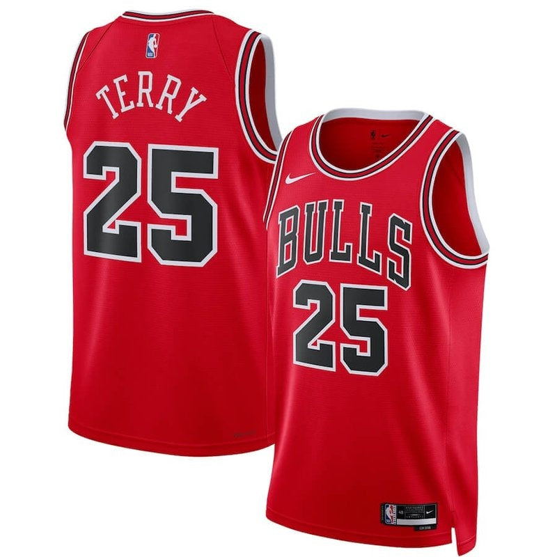 Camiseta NBA Dalen Terry - Chicago Bulls - 2022 - Edición Ícono - Rojo