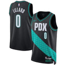 Camiseta NBA Damian Lillard - Portland Trail Blazers - 2023 - Edición Ciudad - Negro