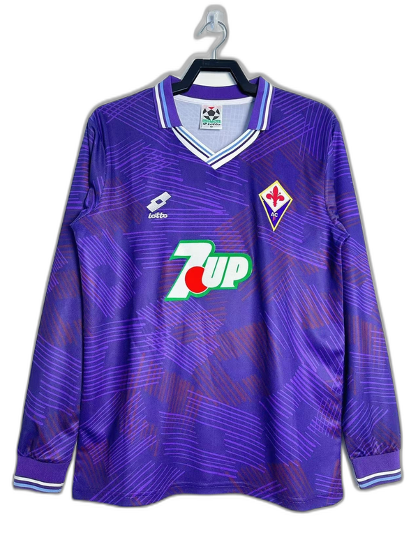 Camiseta Fiorentina 92/93 I Casa - Manga Larga Versión Retro