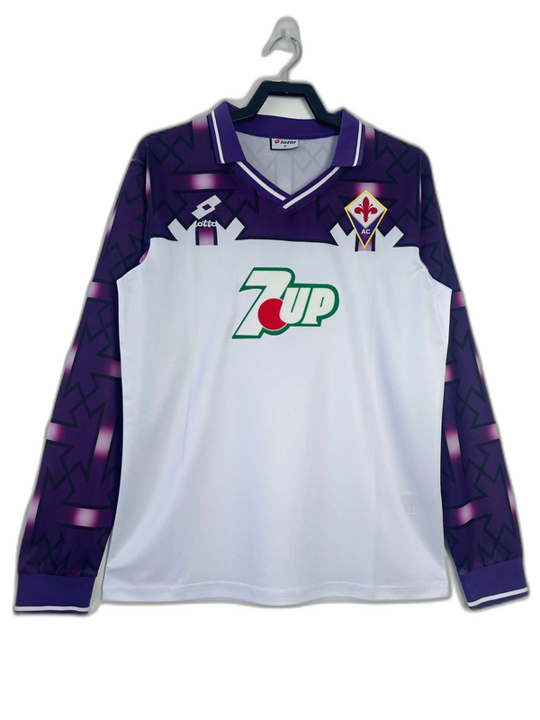 Camiseta Fiorentina 92/93 II Visitante - Manga Larga Versión Retro