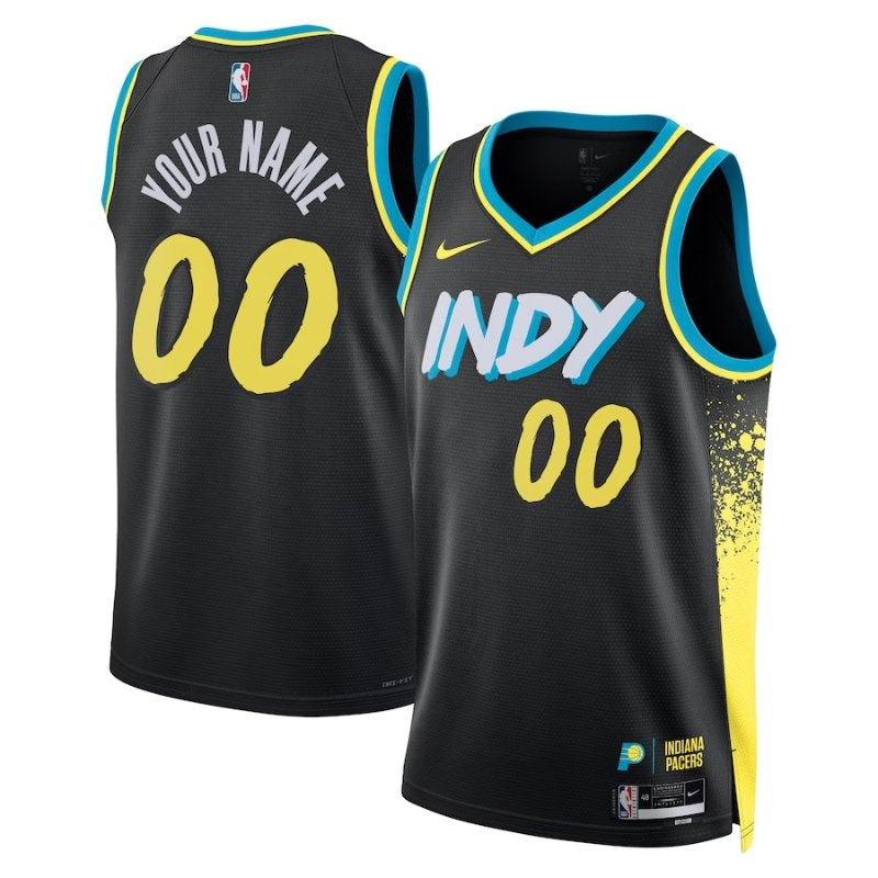 Camiseta NBA - Indiana Pacers - 23/24 - Negro - Edición Ciudad
