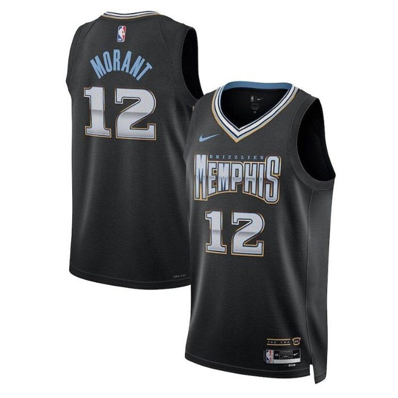 Camiseta NBA Ja Morant - Memphis Grizzlies - 2023 - Edición Ciudad - Negro