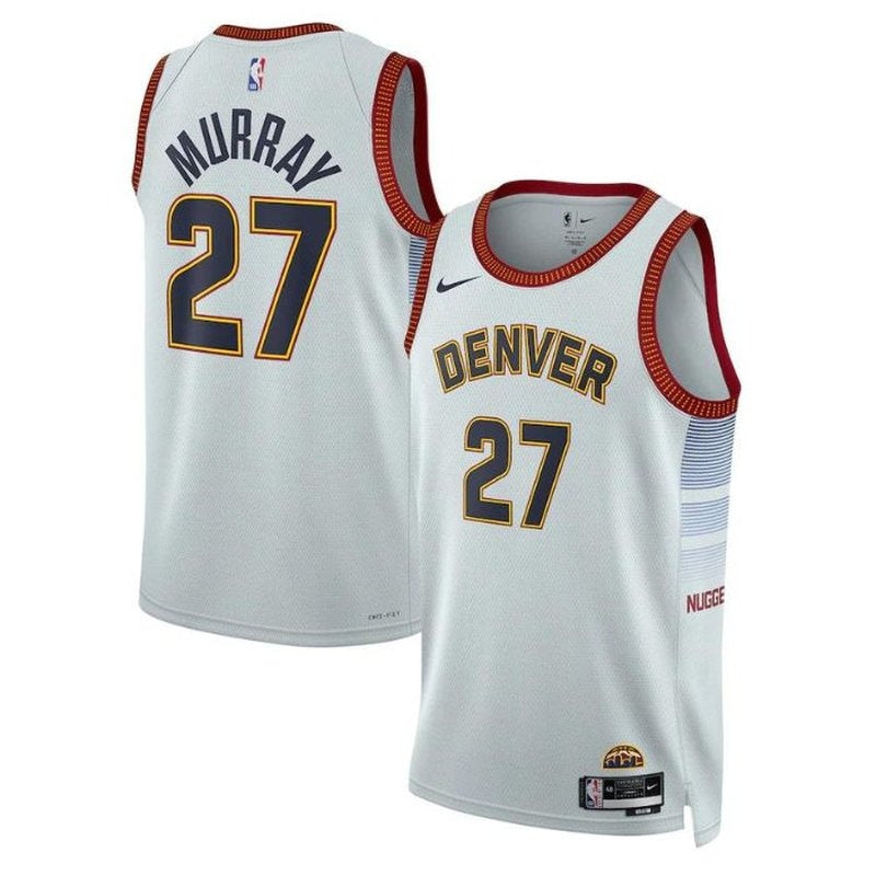 Camiseta NBA Jamal Murray - Denver Nuggets - 2023 - Edición Ciudad - Plata