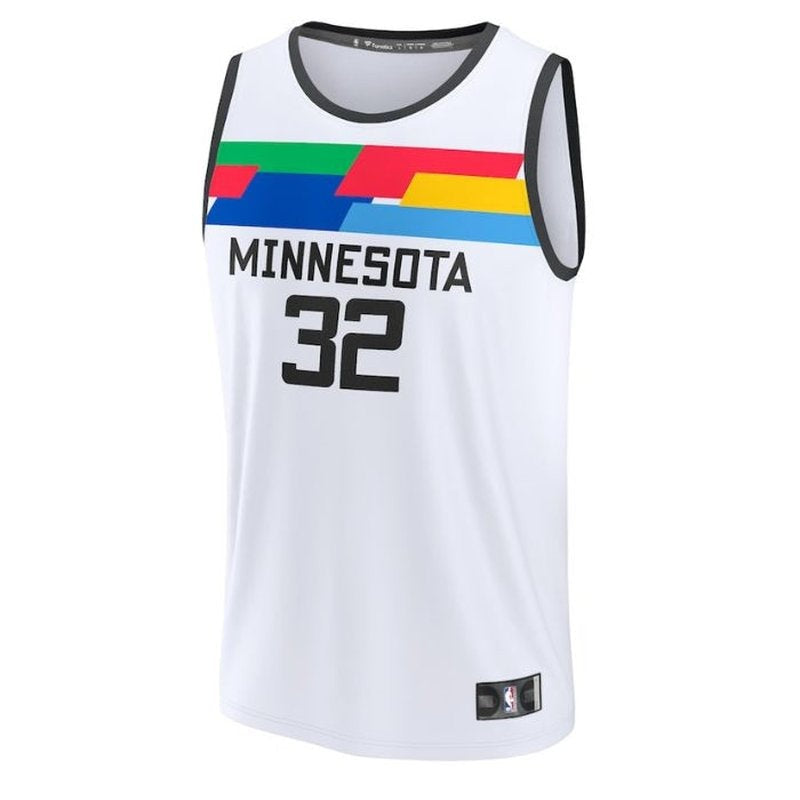 Camiseta NBA Karl-Anthony Towns - Minnesota Timberwolves - 2023 Fastbreak - Edición Ciudad - Blanco