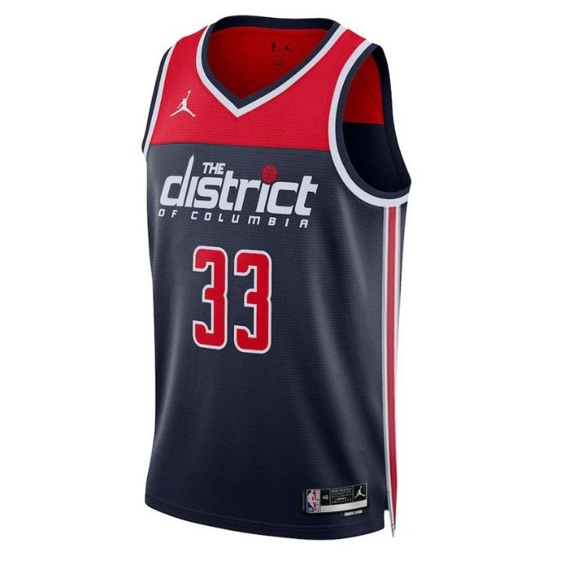 Camiseta NBA Kyle Kuzma - Washington Wizards - 2023 Edición de Impacto - Azul Marino