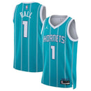Camiseta NBA LaMelo Ball - Charlotte Hornets - 2023 - Edición Ícono - Azul Petróleo