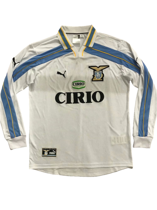 Camiseta Lazio 00/01 II Visitante Manga Larga - Versión Retro