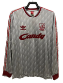 Camiseta Liverpool 89/91 II Visitante - Manga Larga Versión Retro