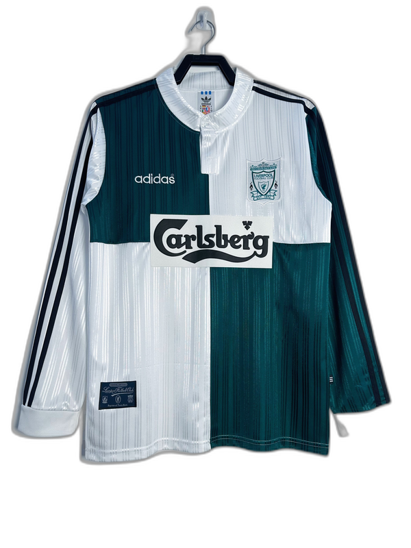 Camiseta Liverpool 95/96 II Visitante - Manga Larga Versión Retro