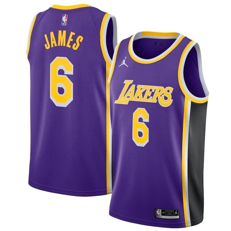 Camiseta NBA - Los Angeles Lakers - LeBron James Morado