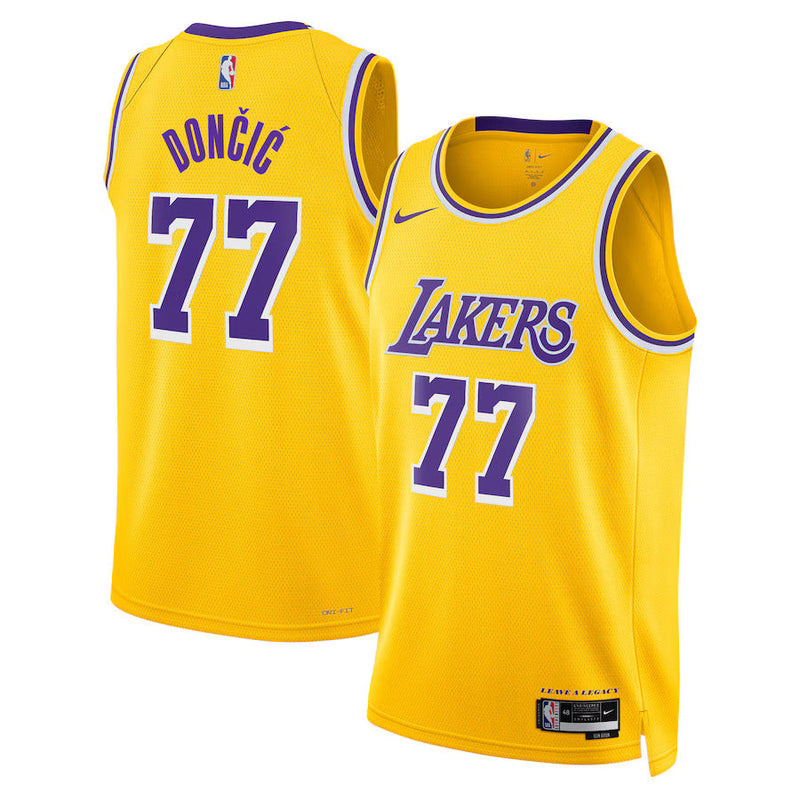 Camiseta NBA Luka Dončić - Los Angeles Lakers - Edición Ícono 2024 - Oro - Unisex