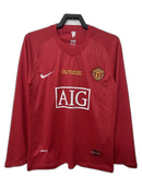 Camiseta Manchester United 07/08 I Casa - Manga Larga Versión Retro