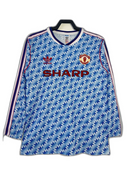 Camiseta Manchester United 90/92 II Visitante - Manga Larga Versión Retro