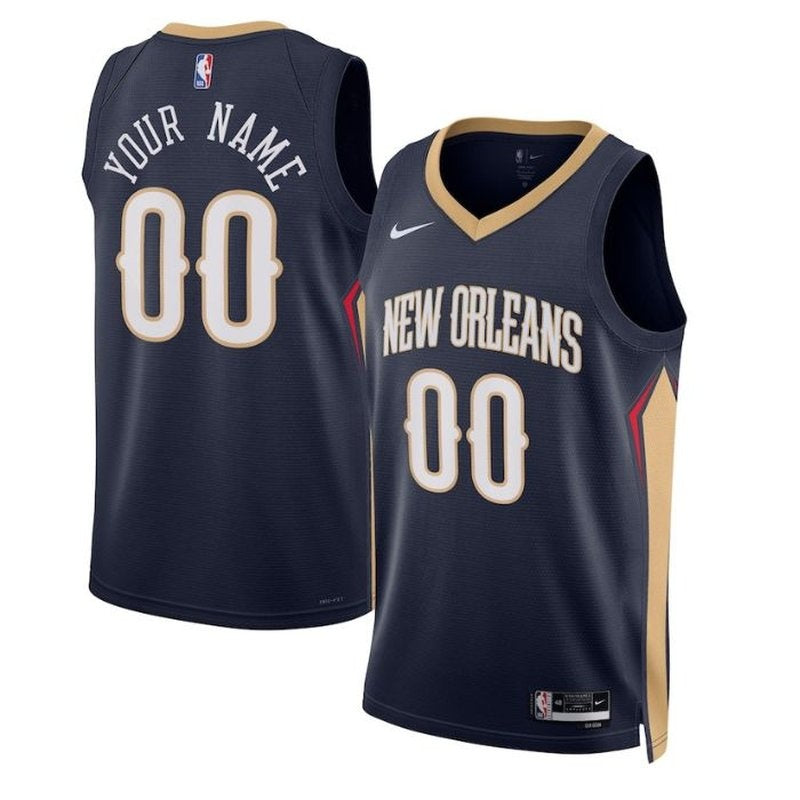 Camiseta NBA - New Orleans Pelicans - 2023 Azul Marino - Edición Ícono