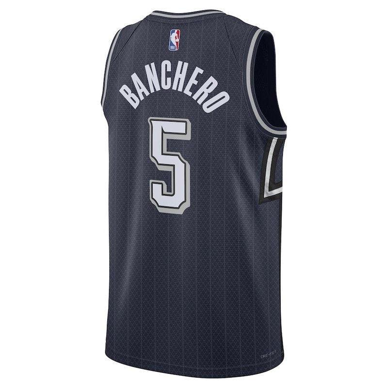 Camiseta NBA Paolo Banchero - Orlando Magic - 23/24 - Azul Marino - Edición Ciudad