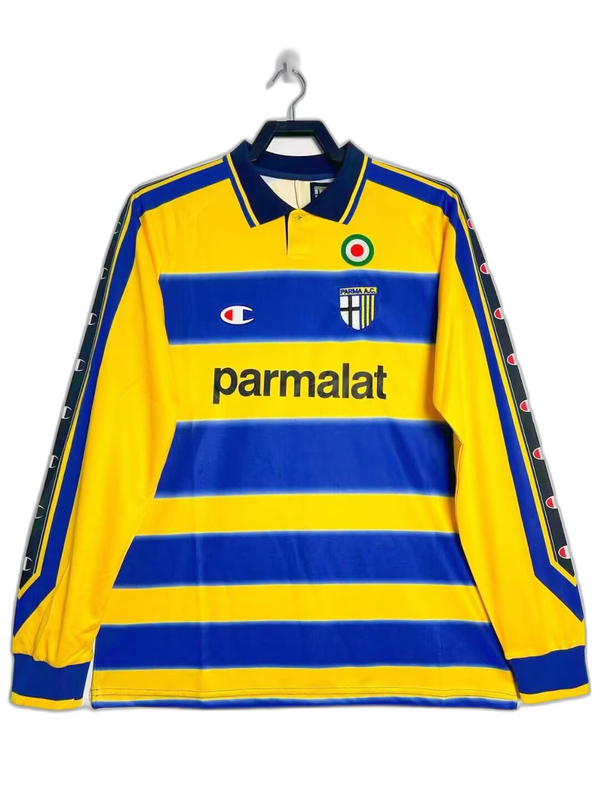 Camiseta Parma 99/00 I Casa - Manga Larga Versión Retro