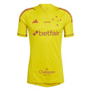 Camiseta Cruzeiro 24/25 Portero - Amarillo - Todos los Patrocinios - Versión Aficionado