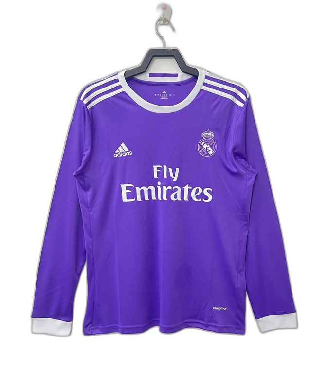Camiseta Real Madrid 16/17 II Visitante - Manga Larga Versión Retro