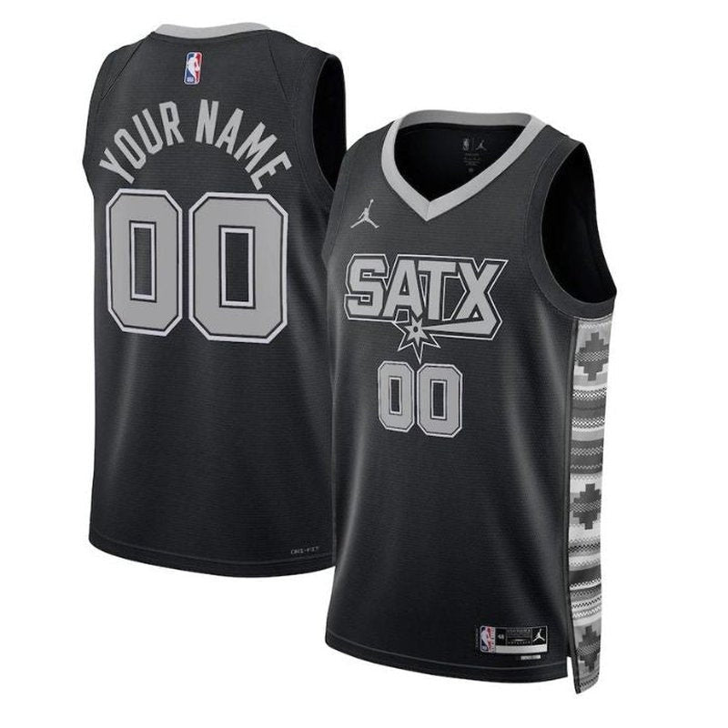 Camiseta NBA - San Antonio Spurs - 2023 - Edición de Impacto - Negro