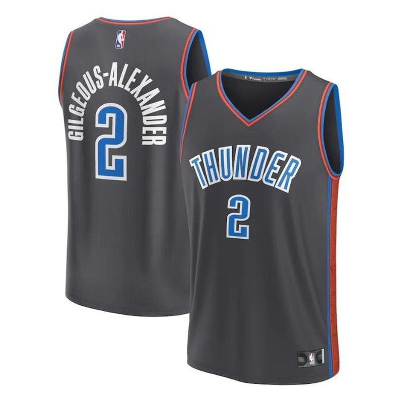 Camiseta NBA Shai Gilgeous-Alexander - Oklahoma City Thunder - 2023 Fastbreak - Edición Ciudad - Anthracite