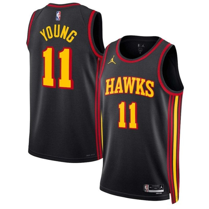 Camiseta NBA Trae Young - Atlanta Hawks - 2023 Edición de Impacto - Negro